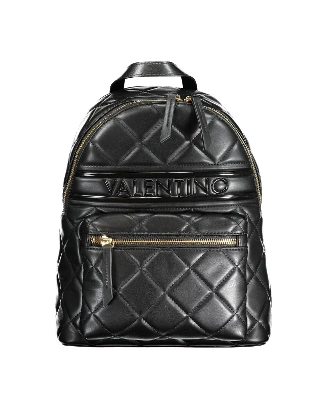 Valentino Bags Polyethylene Backpack with Adjustable Straps and Multiple Pockets