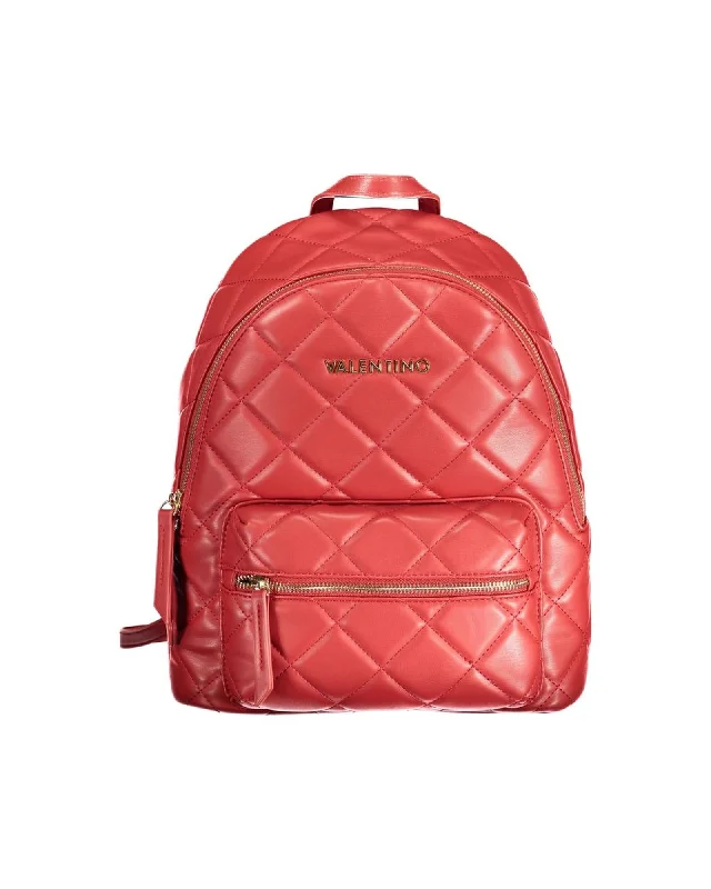 Valentino Bags Polyethylene Backpack with Adjustable Straps and Multiple Pockets