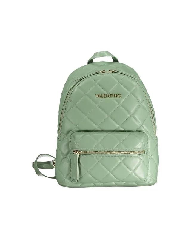 Valentino Bags  Quilted Backpack Green