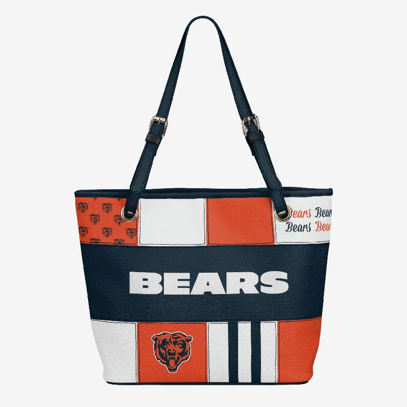 Chicago Bears Printed Collage Tote