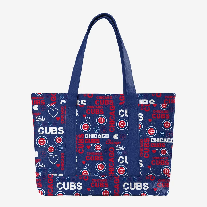 Chicago Cubs Logo Love Tote Bag