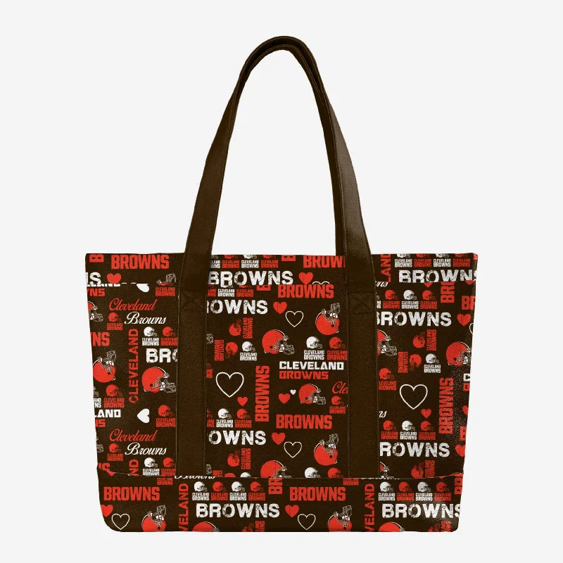 Cleveland Browns Logo Love Tote Bag