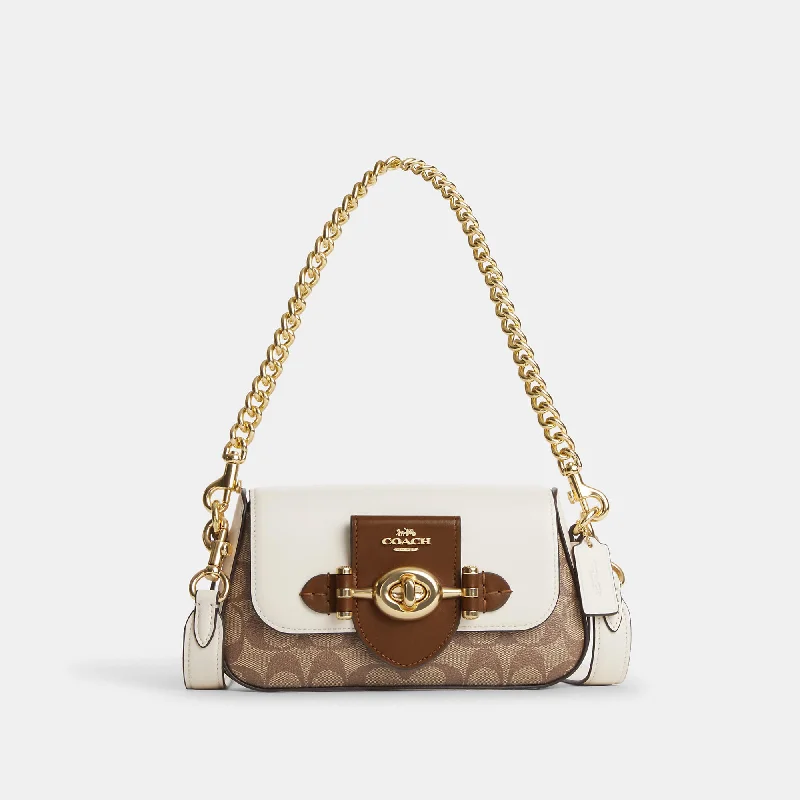 Coach Outlet Brie Shoulder Bag In Colorblock Signature Canvas