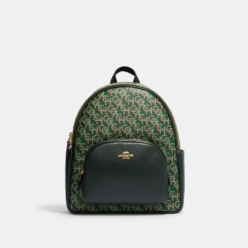 Coach Outlet Court Backpack With Signature Monogram Print