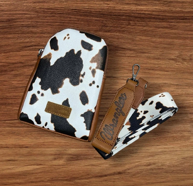 Cow Print Crossbody Sling Bag