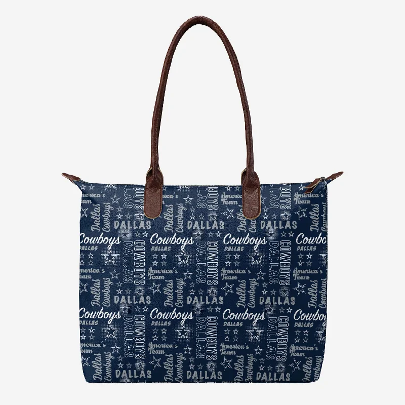 Dallas Cowboys Spirited Style Printed Collection Tote Bag