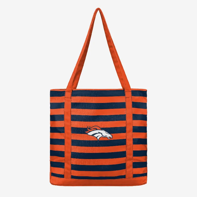 Denver Broncos Team Stripe Canvas Tote Bag