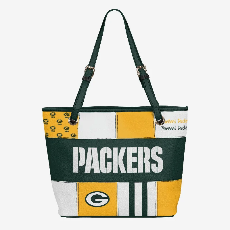 Green Bay Packers Printed Collage Tote