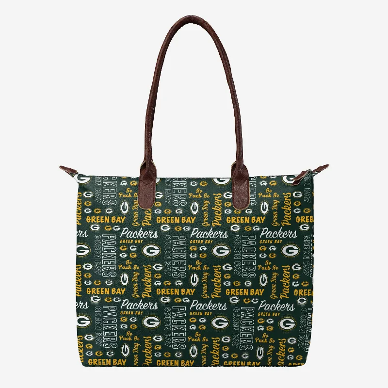 Green Bay Packers Spirited Style Printed Collection Tote Bag