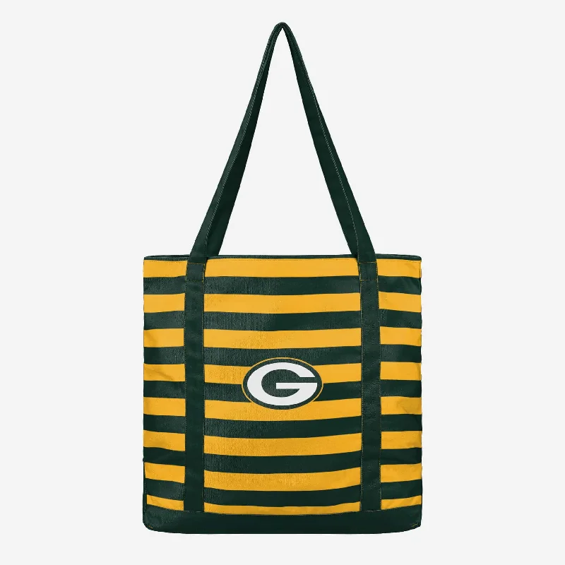 Green Bay Packers Team Stripe Canvas Tote Bag