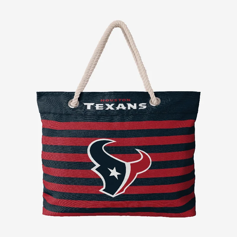 Houston Texans Nautical Stripe Tote Bag