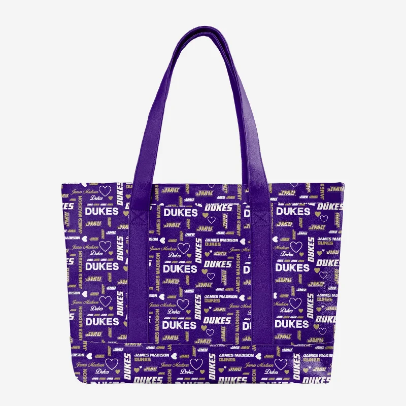 James Madison Dukes Logo Love Tote Bag