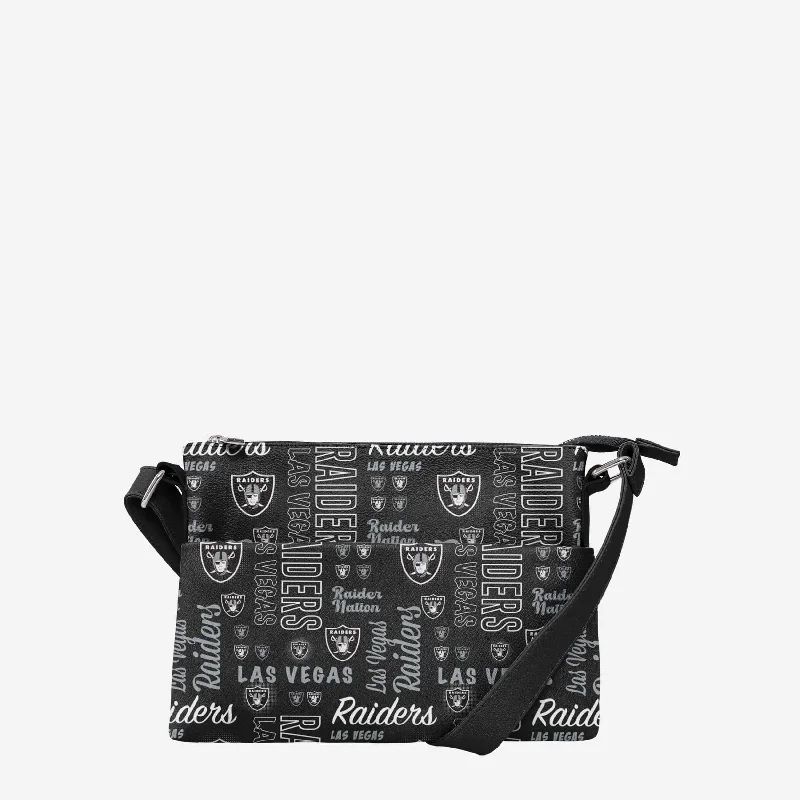 Las Vegas Raiders Spirited Style Printed Collection Foldover Tote Bag