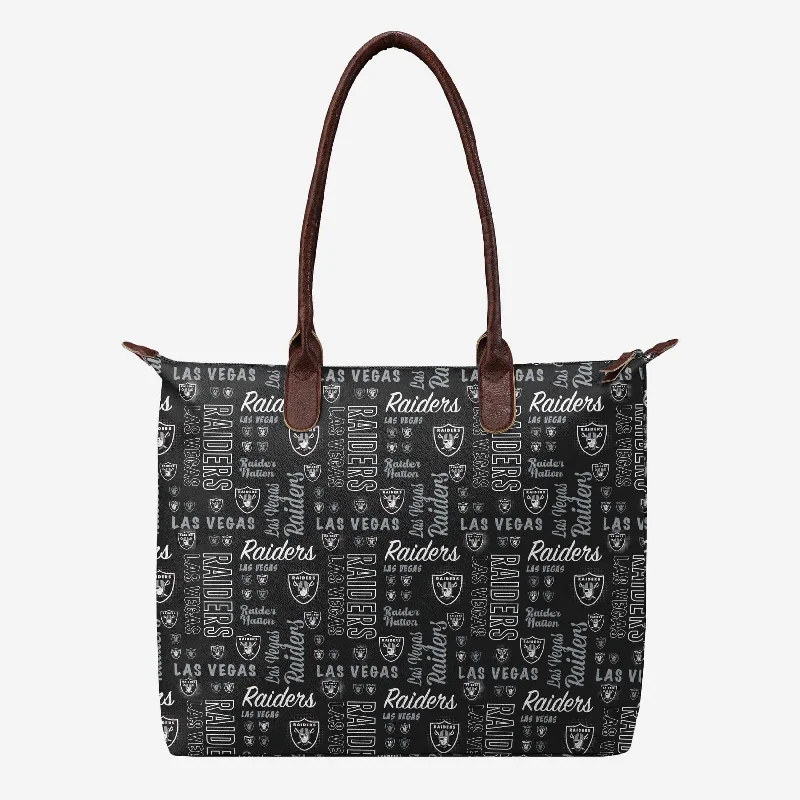 Las Vegas Raiders Spirited Style Printed Collection Tote Bag