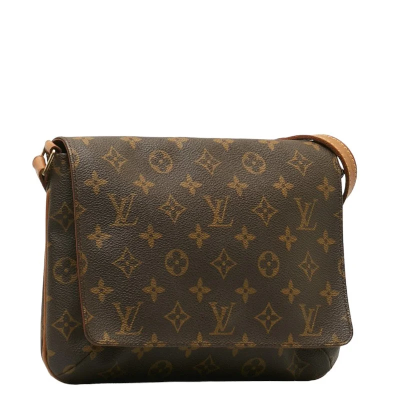 Louis Vuitton Monogram M51257 Shoulder Bag Leather Brown