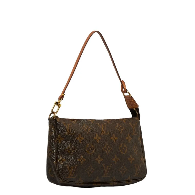 Louis Vuitton Monogram M51980 Shoulder Bag Leather Brown