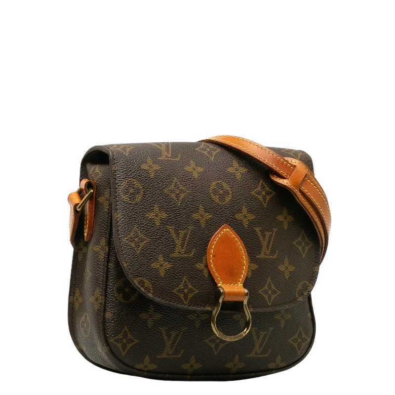 Louis Vuitton Monogram Saint-Cloud MM Shoulder Bag M51243 Brown