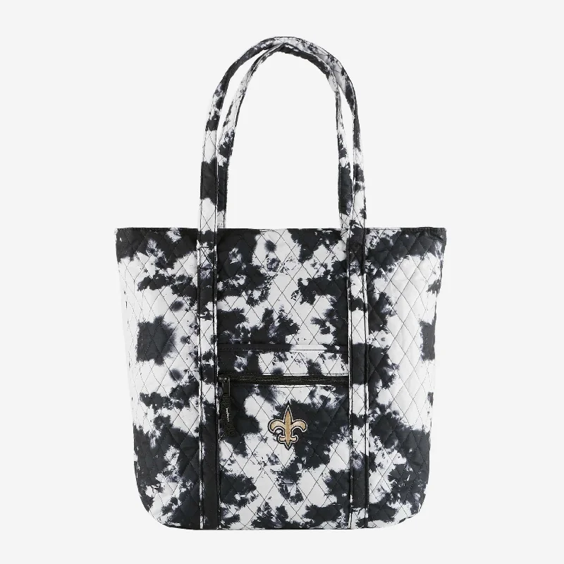 New Orleans Saints Tie-Dye Takeaway Tote Bag