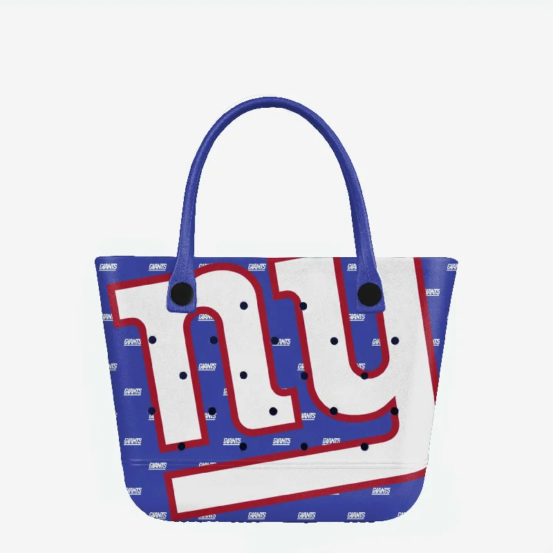 New York Giants Big Logo Mini Print Tailgate Tote Bag