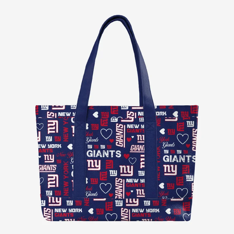 New York Giants Logo Love Tote Bag