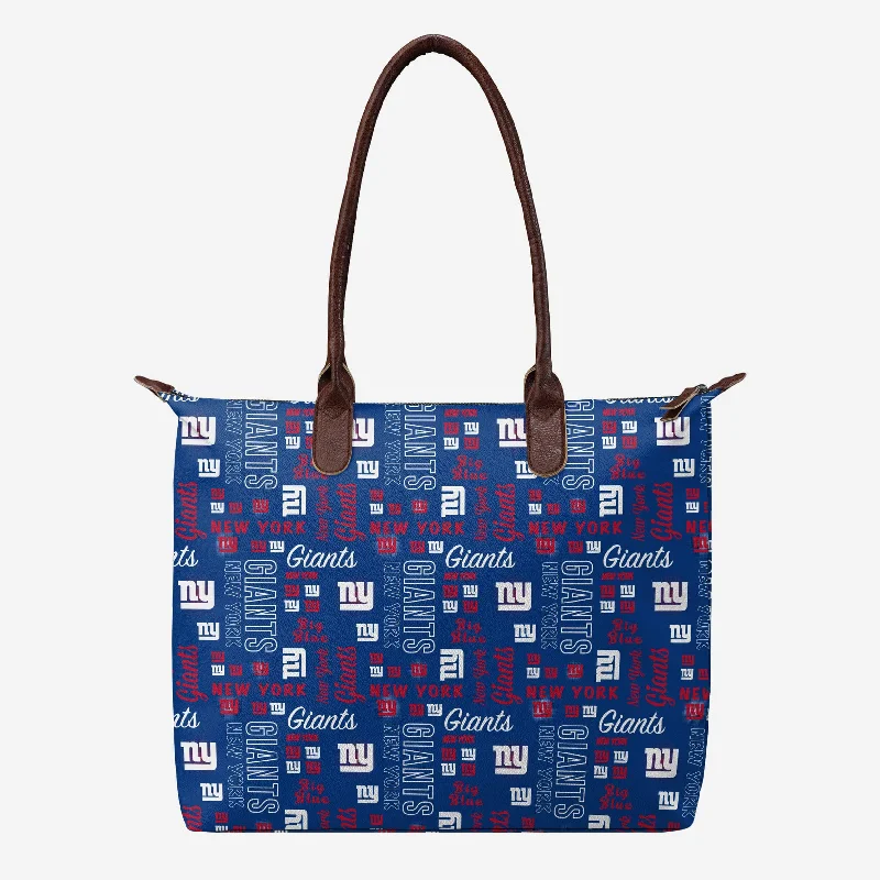 New York Giants Spirited Style Printed Collection Tote Bag