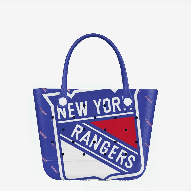 New York Rangers Big Logo Mini Print Tailgate Tote Bag