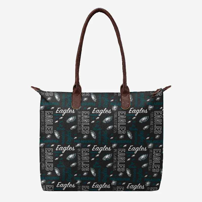 Philadelphia Eagles Spirited Style Printed Collection Tote Bag