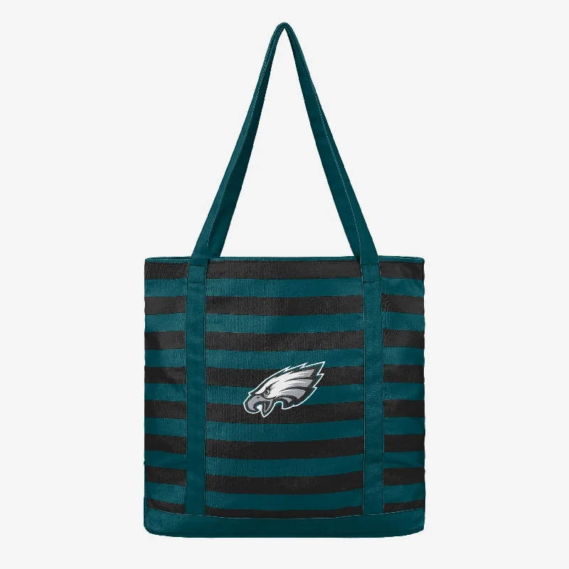 Philadelphia Eagles Team Stripe Canvas Tote Bag