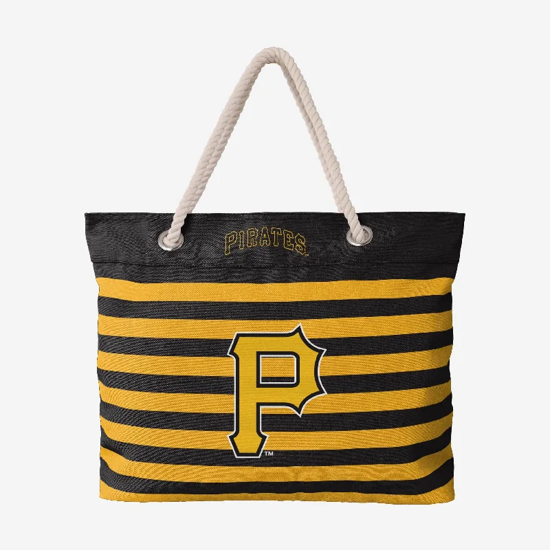 Pittsburgh Pirates Nautical Stripe Tote Bag