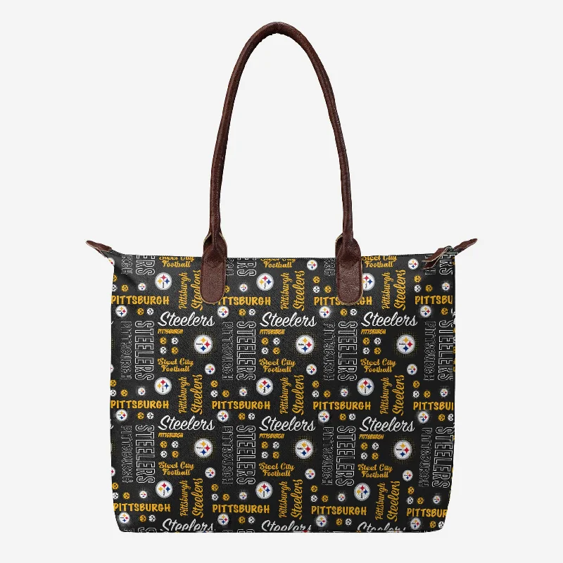 Pittsburgh Steelers Spirited Style Printed Collection Tote Bag