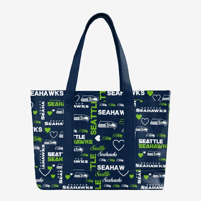 Seattle Seahawks Logo Love Tote Bag