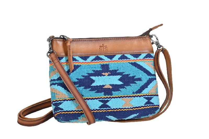 STS Ranchwear Womens Mojave Sky Grace Multi-Color Leather Crossbody Bag