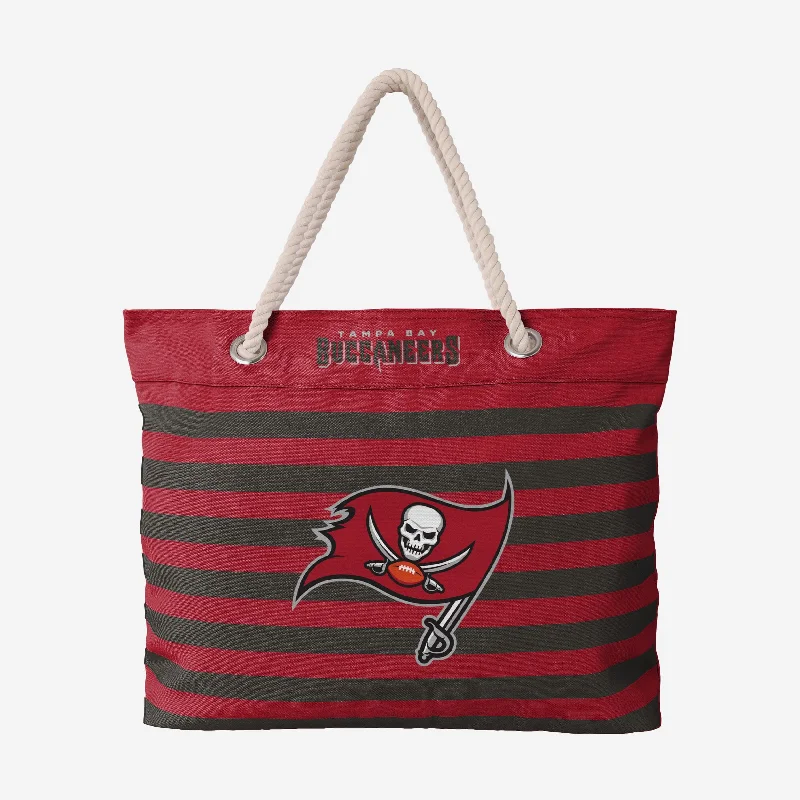 Tampa Bay Buccaneers Nautical Stripe Tote Bag