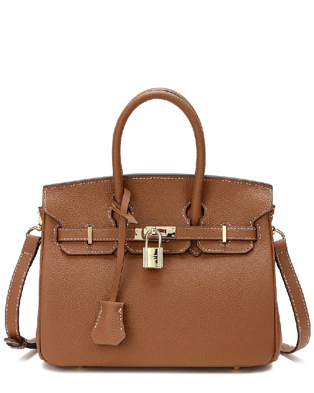 Tiffany & Fred Paris Leather Top Handle Shoulder Bag