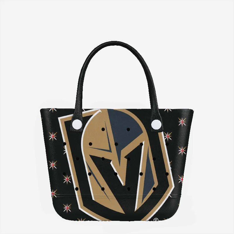 Vegas Golden Knights Big Logo Mini Print Tailgate Tote Bag