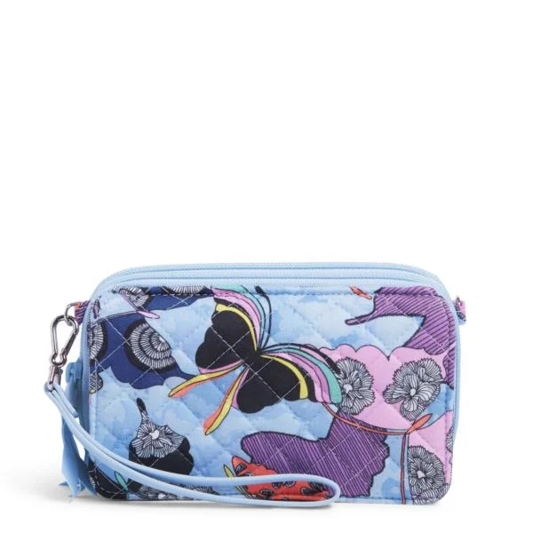 Vera Bradley RFID All in One Crossbody Bag in Butterfly By