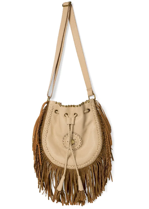 Fringe Crossbody Bag - Natural Multi