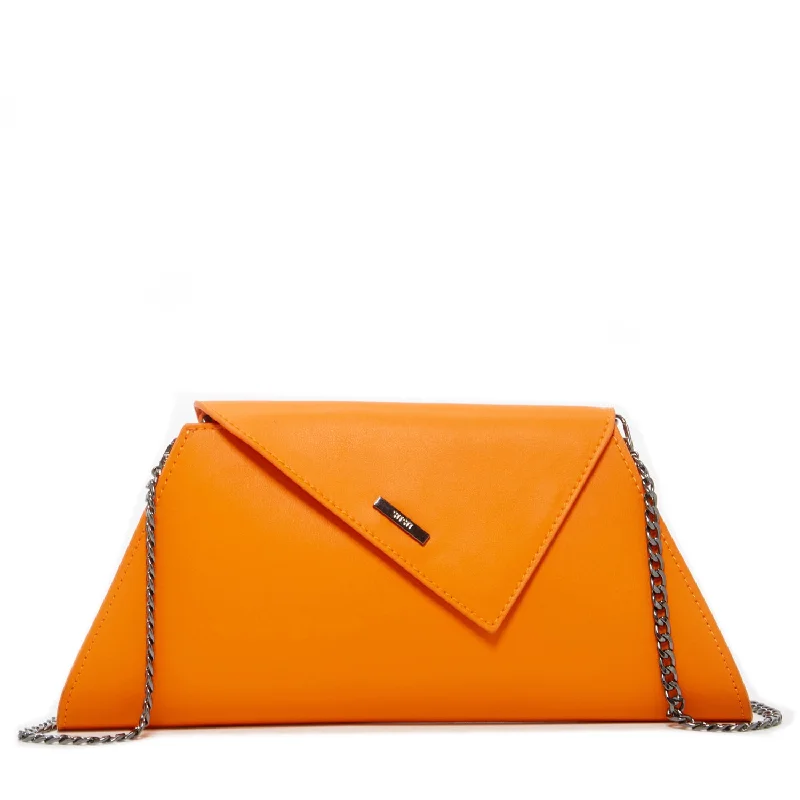 Angelica Orange Clutch Purse