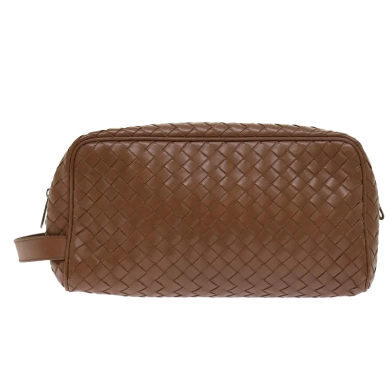 Bottega Veneta Intrecciato  Leather Clutch Bag (Pre-Owned)