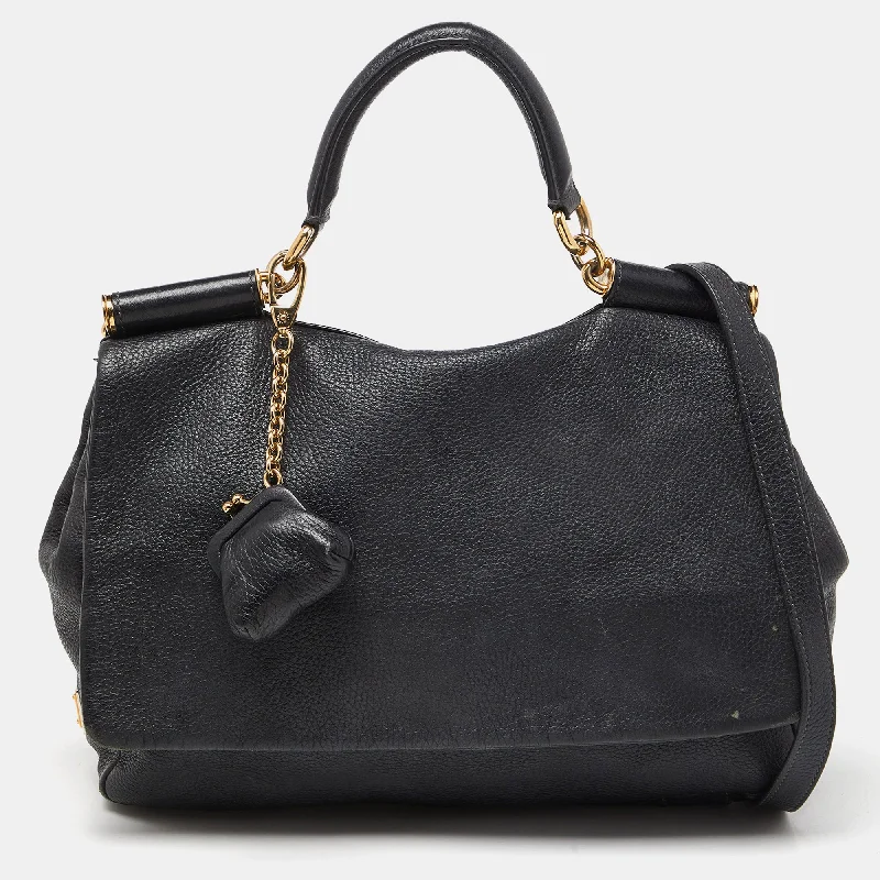 Dolce & Gabbana  Soft Leather Miss Sicily Top Handle Bag