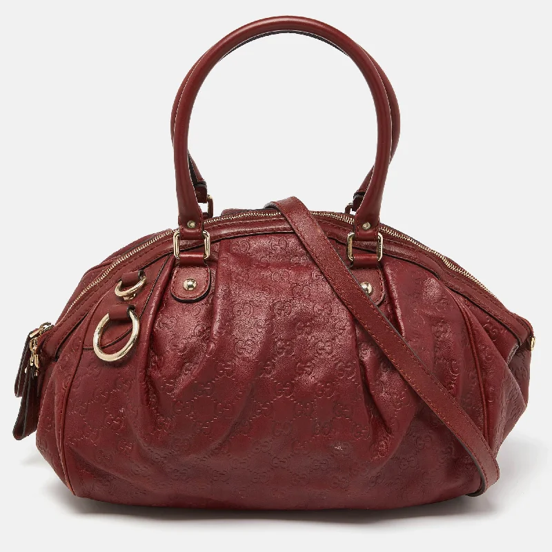 Gucci Brick Guccissima Leather Medium Sukey Boston Bag