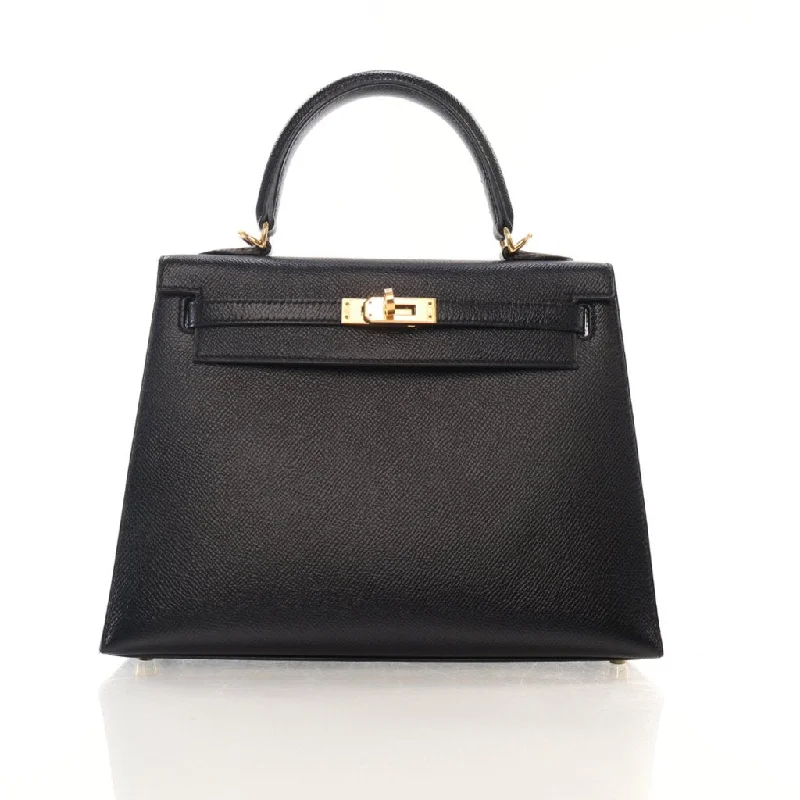 Hermes Kelly 25 Black Epsom