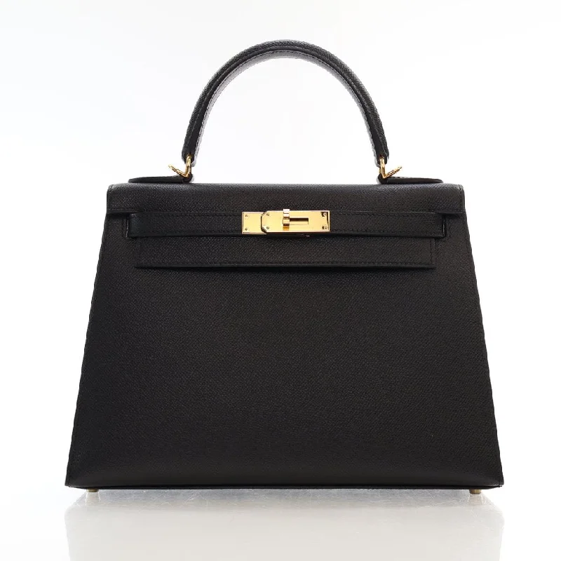 Hermes Kelly 28 Black Epsom