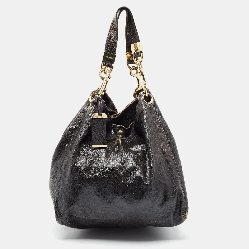 Jimmy Choo  Crinkled Leather Lola Hobo