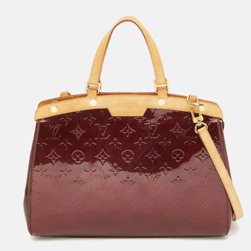 Louis Vuitton Amarante Monogram Vernis Brea Mm Bag