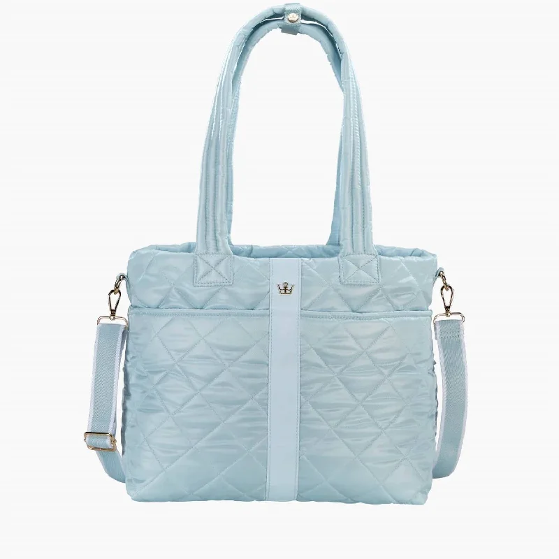 Maxed Out Wanderlust Tote In Sky Blue