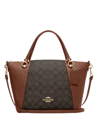 Coach Kacey Satchel In Signature Canvas