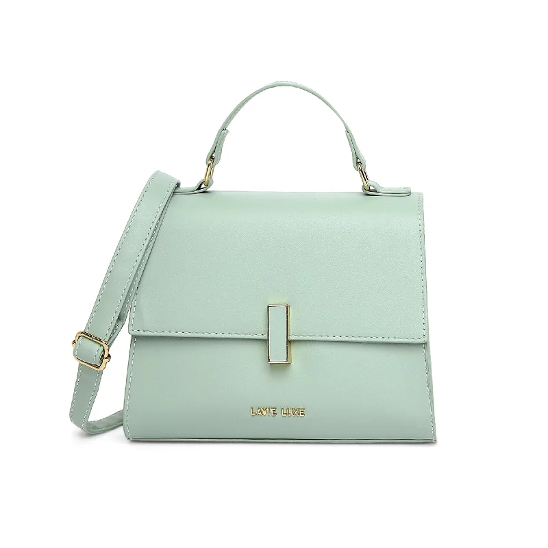 Lavie Luxe Mint Medium Women's Ipsy Flap Satchel Bag