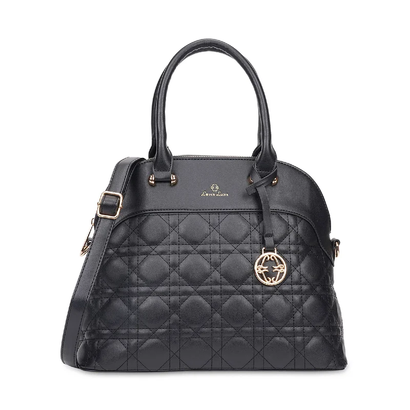 Lavie Luxe Black Medium Women's Marjrie Satchel Bag