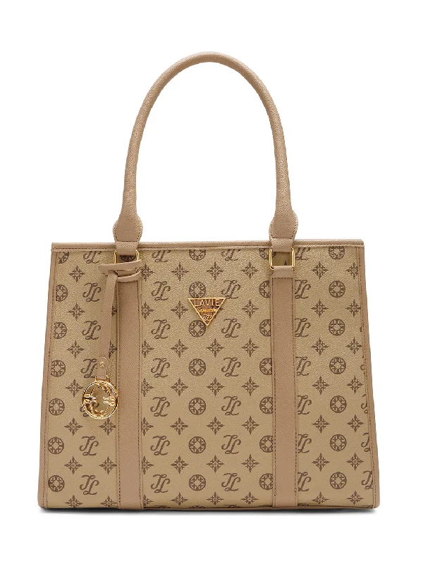 Lavie Signature Chicago Large Taupe Womens Satchel